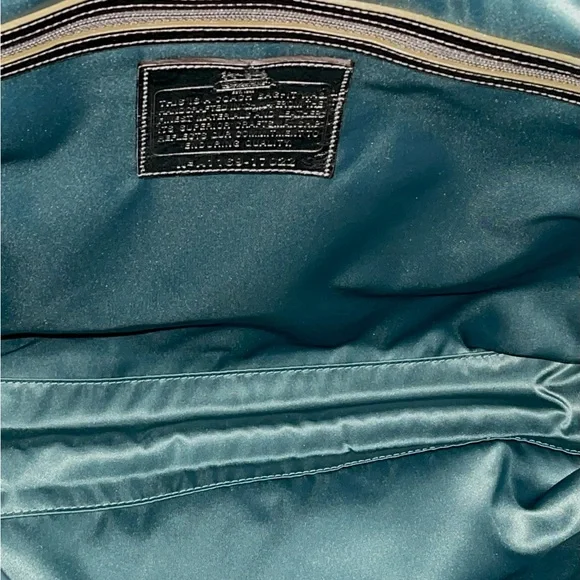 NWT! RARE Coach Audrey ED Jewel Linen NS Slim GM/Natural/Silver Tote 17022 - Picture 5 of 10